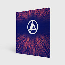 Холст квадратный Linkin Park 2024 red energy, цвет: 3D-принт