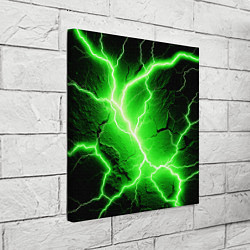 Холст квадратный Color green black, цвет: 3D-принт — фото 2