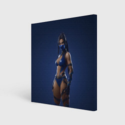 Холст квадратный Китана в латексном костюме, цвет: 3D-принт