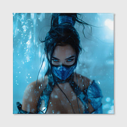 Холст квадратный Китана и снежный фон, цвет: 3D-принт — фото 2