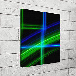 Холст квадратный Color blue black green, цвет: 3D-принт — фото 2
