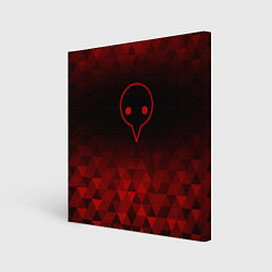 Холст квадратный Evangelion red poly, цвет: 3D-принт