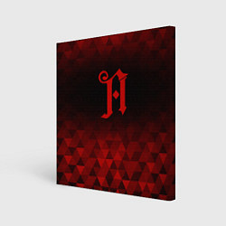 Холст квадратный Architects red poly, цвет: 3D-принт