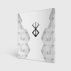 Холст квадратный Berserk white poly, цвет: 3D-принт