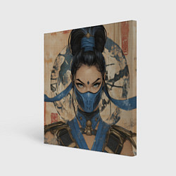 Холст квадратный Mortal Kombat - Kitana, цвет: 3D-принт