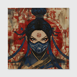 Холст квадратный Китана - японский стиль, цвет: 3D-принт — фото 2