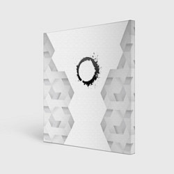 Холст квадратный The Callisto Protocol white poly, цвет: 3D-принт