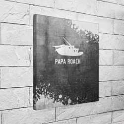 Холст квадратный Papa Roach - grey gradient, цвет: 3D-принт — фото 2