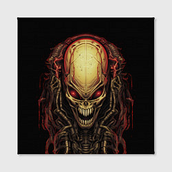 Холст квадратный Механический инопланетянин, цвет: 3D-принт — фото 2