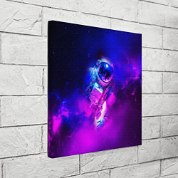 Холст квадратный Космонавт среди облаков, цвет: 3D-принт — фото 2