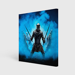 Холст квадратный Фехтовальщики со шпагами, цвет: 3D-принт