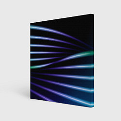 Холст квадратный Color black blue, цвет: 3D-принт