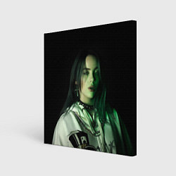 Холст квадратный Billie Eilish with cross, цвет: 3D-принт