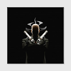 Холст квадратный Хитман - 47, цвет: 3D-принт — фото 2