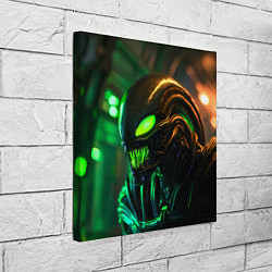 Холст квадратный Чужой с зелеными глазами, цвет: 3D-принт — фото 2