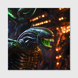 Холст квадратный Злой Чужой, цвет: 3D-принт — фото 2