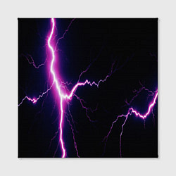 Холст квадратный Lightning purple, цвет: 3D-принт — фото 2