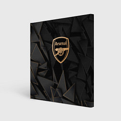 Холст квадратный Arsenal golden poly, цвет: 3D-принт