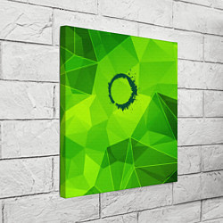 Холст квадратный The Callisto Protocol green poly, цвет: 3D-принт — фото 2