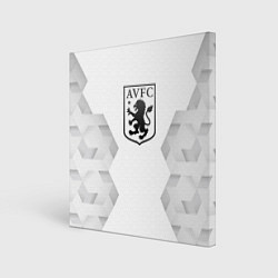 Холст квадратный Aston Villa white poly, цвет: 3D-принт