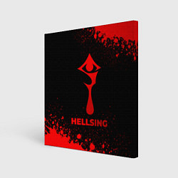 Картина квадратная Hellsing - red gradient