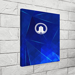 Холст квадратный Great Wall blue poly, цвет: 3D-принт — фото 2