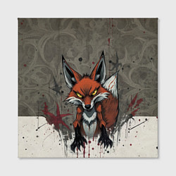 Холст квадратный Карикатурный лис, цвет: 3D-принт — фото 2