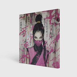 Холст квадратный Милина японский стиль, цвет: 3D-принт