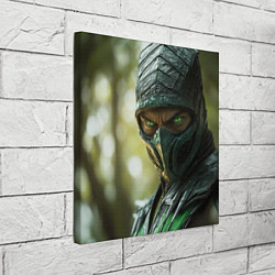 Холст квадратный Мортал комбат Рептилия, цвет: 3D-принт — фото 2