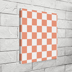 Холст квадратный Квадраты оранжевые, цвет: 3D-принт — фото 2