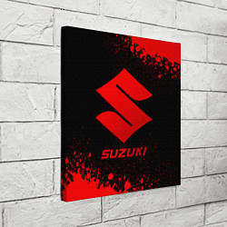 Холст квадратный Suzuki - red gradient, цвет: 3D-принт — фото 2