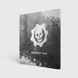 Картина квадратная Gears of War - grey gradient