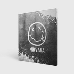 Холст квадратный Nirvana - grey gradient, цвет: 3D-принт