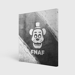 Холст квадратный FNAF - grey gradient, цвет: 3D-принт