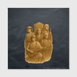 Холст квадратный ACDC старинный памятник группе, цвет: 3D-принт — фото 2