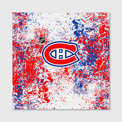 Холст квадратный Montreal Canadiens NHL white, цвет: 3D-принт — фото 2