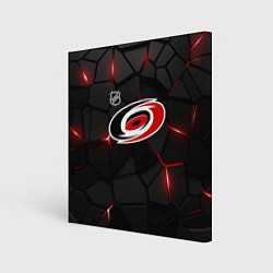 Холст квадратный Каролина Харрикейнз - НХЛ хоккей, цвет: 3D-принт