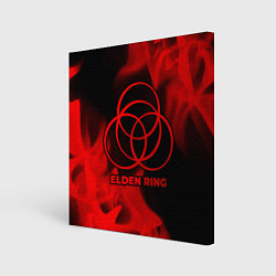 Холст квадратный Elden Ring - red gradient, цвет: 3D-принт