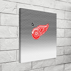 Холст квадратный Детройт Ред Уингз - геометрический градиент, цвет: 3D-принт — фото 2