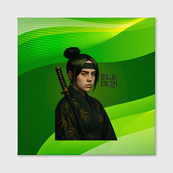 Холст квадратный Билли Айлиш в стиле ниндзи, цвет: 3D-принт — фото 2
