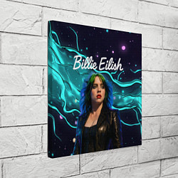 Холст квадратный Певица Билли Айлиш, цвет: 3D-принт — фото 2