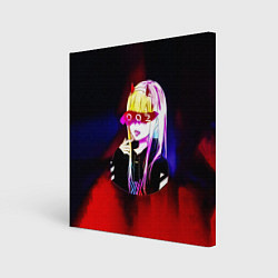 Холст квадратный Anime XX Zero Two 002, цвет: 3D-принт
