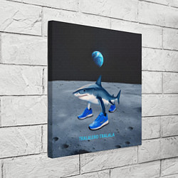 Холст квадратный Акула мем, тралалеро тралала, цвет: 3D-принт — фото 2