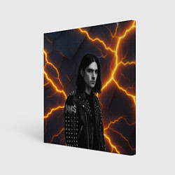 Холст квадратный Bones рок звезда, цвет: 3D-принт