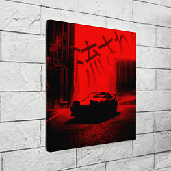 Холст квадратный Японский спорткар, цвет: 3D-принт — фото 2