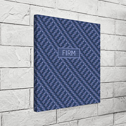 Холст квадратный Плавающий эффект - Фирм синий, цвет: 3D-принт — фото 2