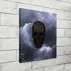Холст квадратный Bones череп, цвет: 3D-принт — фото 2