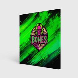 Картина квадратная Bones лого с черепом
