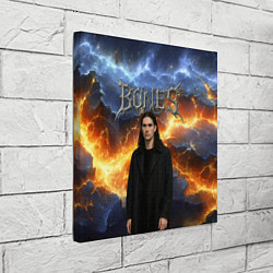 Холст квадратный Bones на фоне разломных плит, цвет: 3D-принт — фото 2