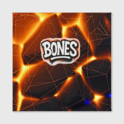 Холст квадратный Bones лого в уличном стиле, цвет: 3D-принт — фото 2